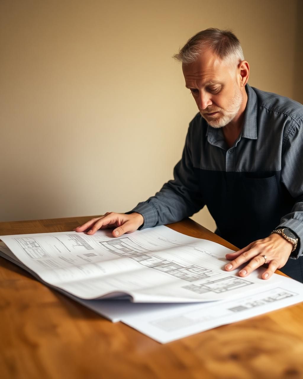 Homeowners sharing renovation plans